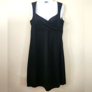 Old Navy Dress Black Sleeveless Sweetheart Midi Sz. M